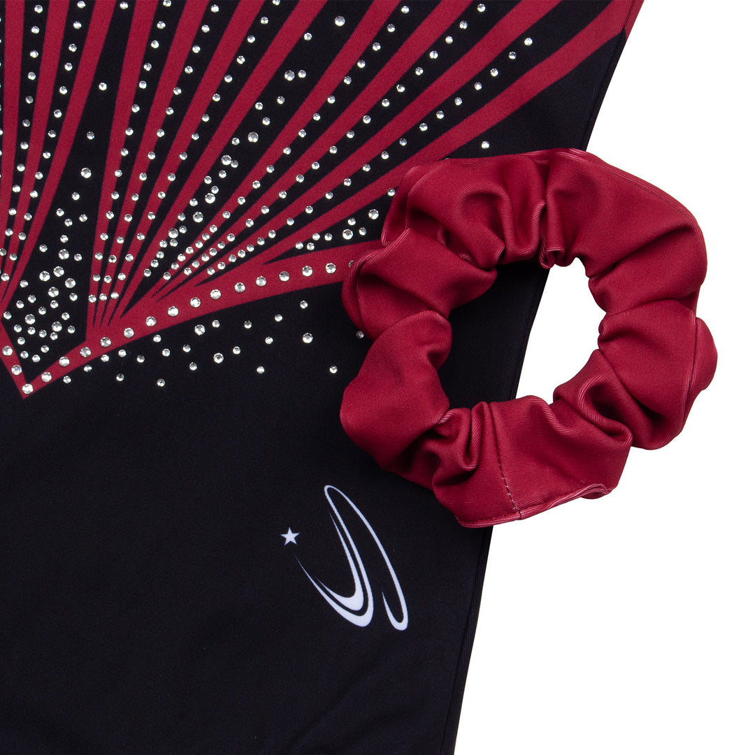 JOYSTREAM Girls Sparkle Gymnastics Leotard with Stretch Mesh Sleeves