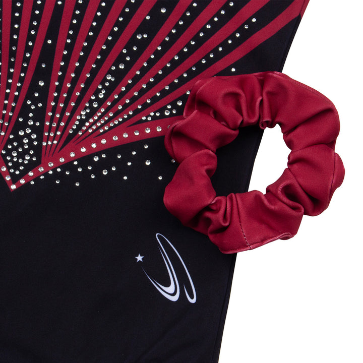 JOYSTREAM Girls Sparkle Gymnastics Leotard with Stretch Mesh Sleeves