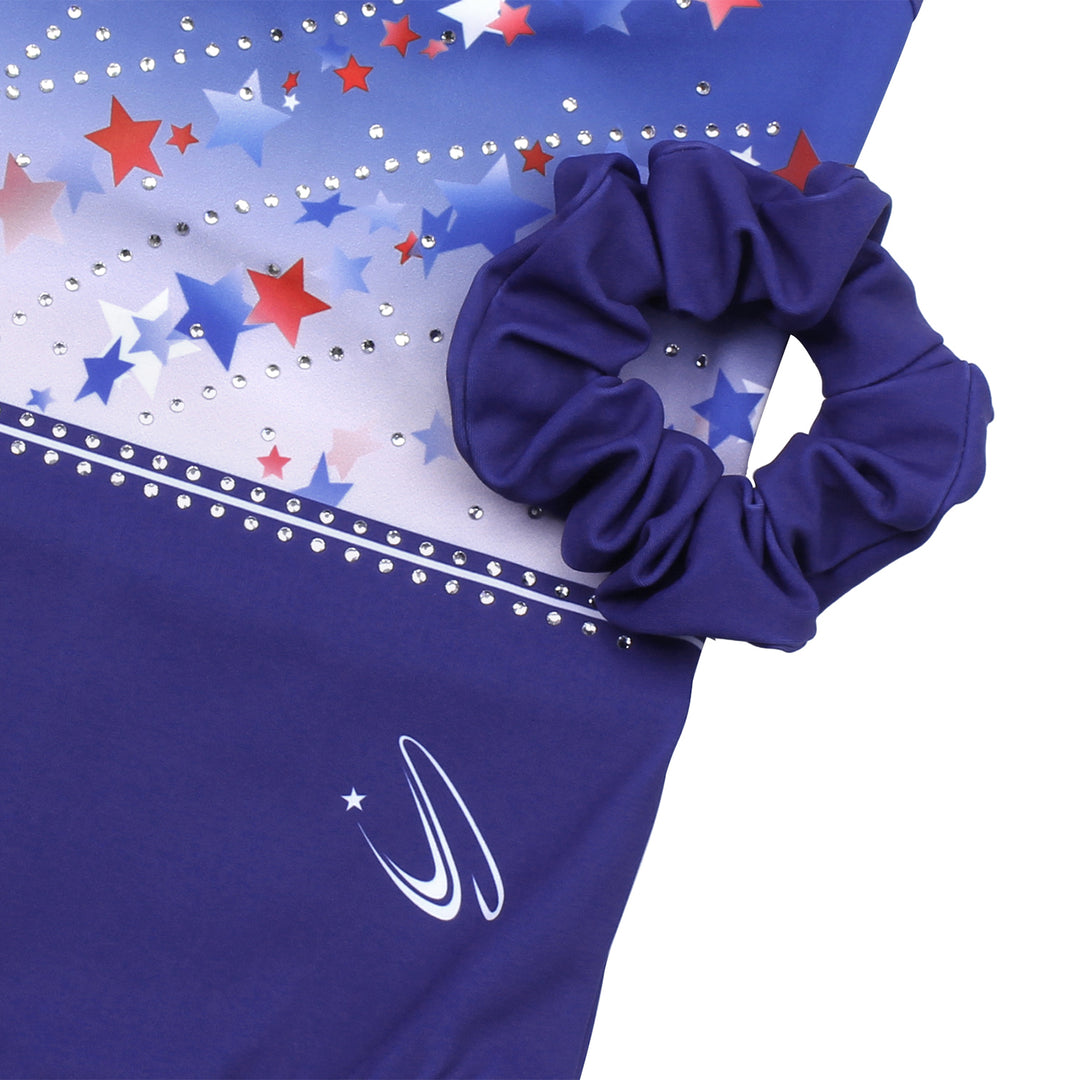 Colorful Stars Crisscross Back Gymnastics Leotard Set for Girls