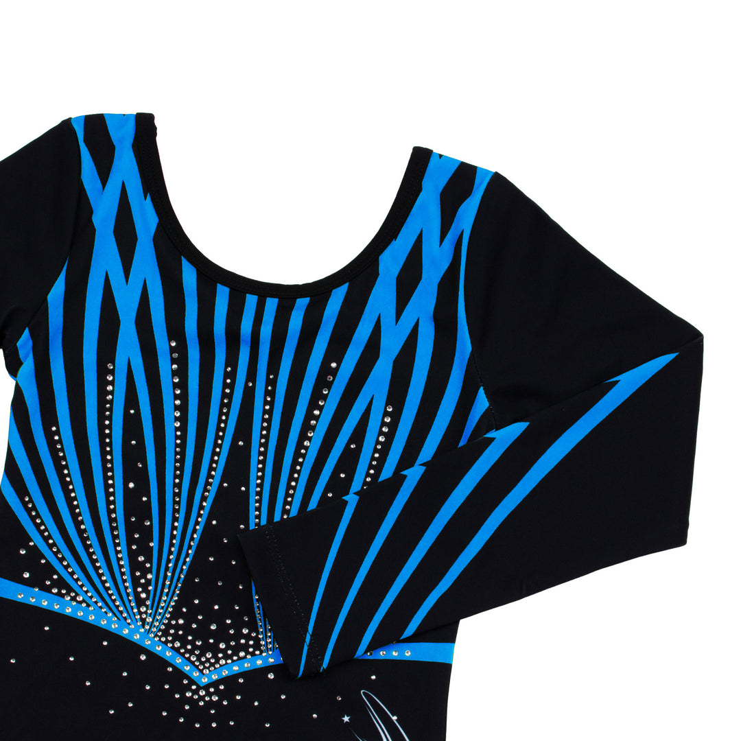 JOYSTREAM Girls Sparkle Gymnastics Leotard with Stretch Long Sleeves