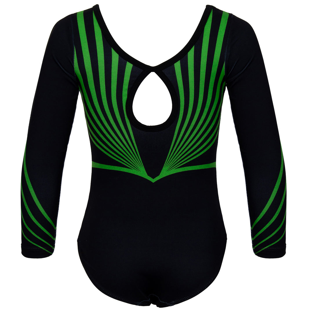 JOYSTREAM Girls Sparkle Gymnastics Leotard with Stretch Long Sleeves