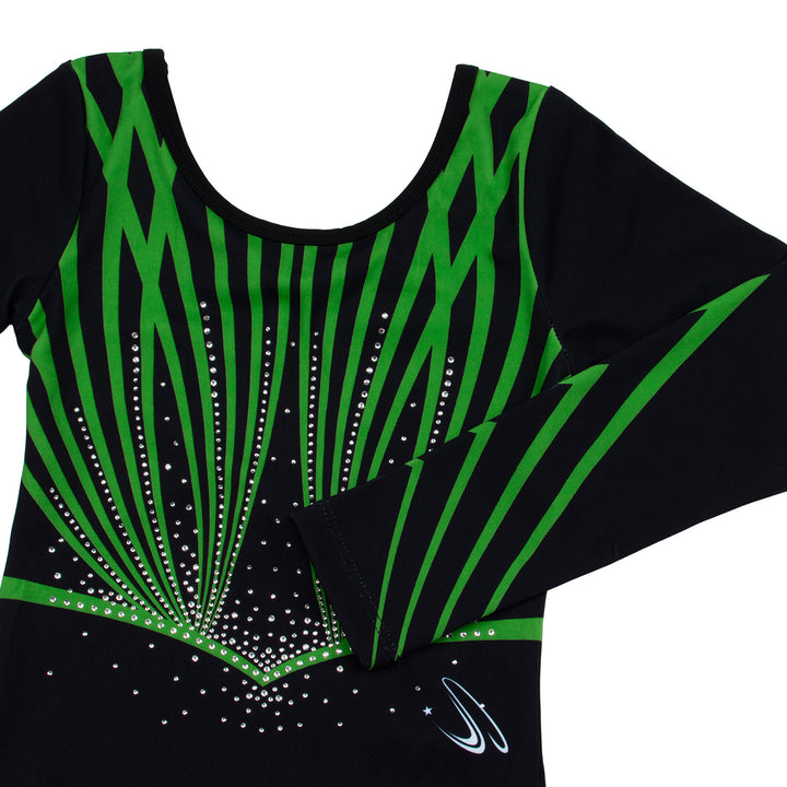 JOYSTREAM Girls Sparkle Gymnastics Leotard with Stretch Long Sleeves