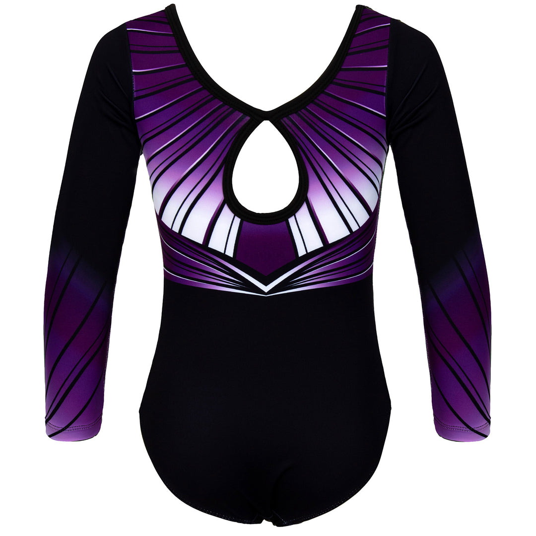JOYSTREAM Girls Sparkle Gymnastics Leotard with Stretch Long Sleeves