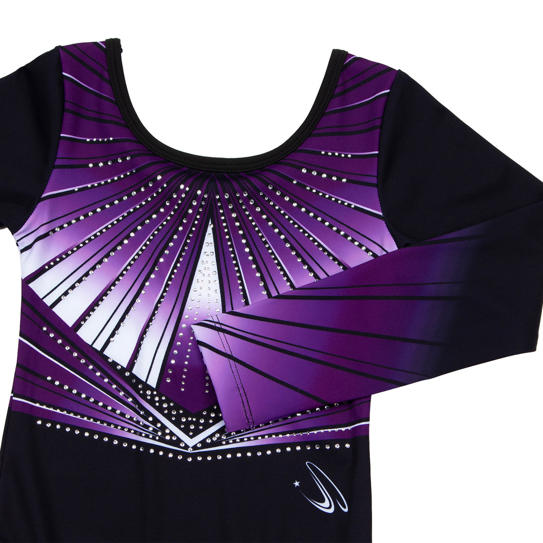 JOYSTREAM Girls Sparkle Gymnastics Leotard with Stretch Long Sleeves