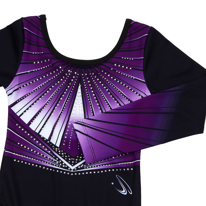 JOYSTREAM Girls Sparkle Gymnastics Leotard with Stretch Long Sleeves