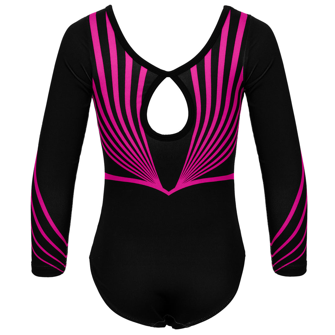 JOYSTREAM Girls Sparkle Gymnastics Leotard with Stretch Long Sleeves
