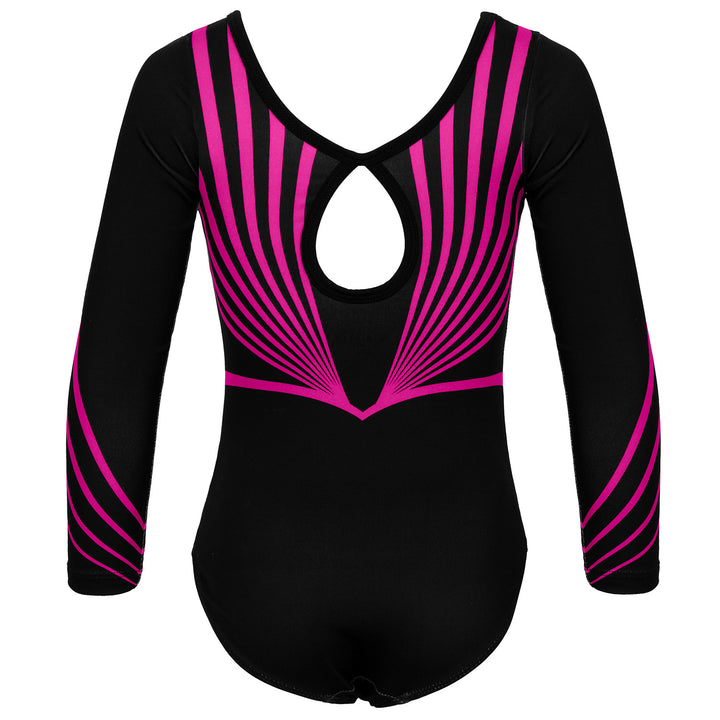 JOYSTREAM Girls Sparkle Gymnastics Leotard with Stretch Long Sleeves