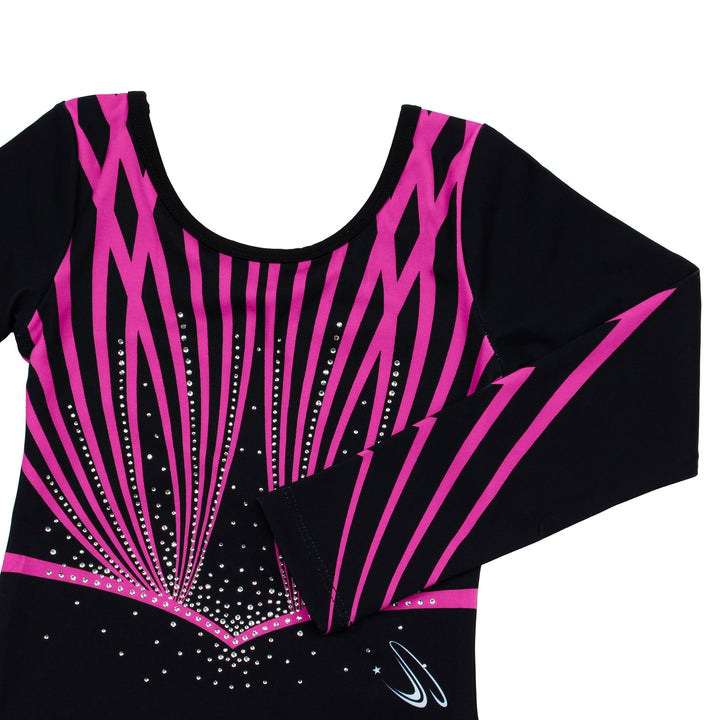 JOYSTREAM Girls Sparkle Gymnastics Leotard with Stretch Long Sleeves