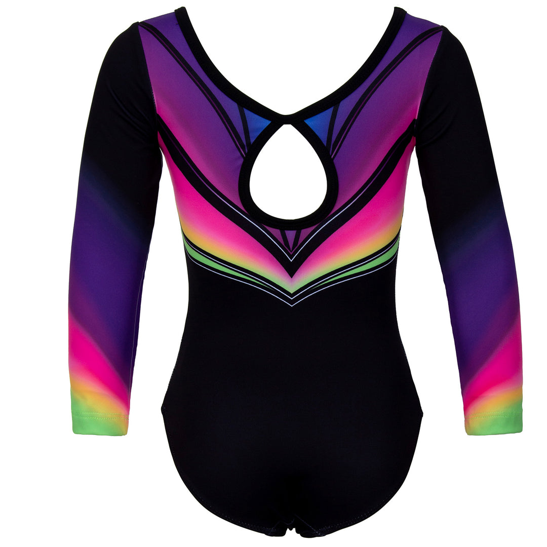 JOYSTREAM Girls Sparkle Gymnastics Leotard with Stretch Long Sleeves