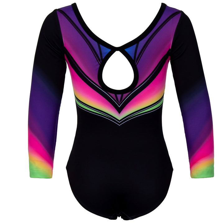 JOYSTREAM Girls Sparkle Gymnastics Leotard with Stretch Long Sleeves