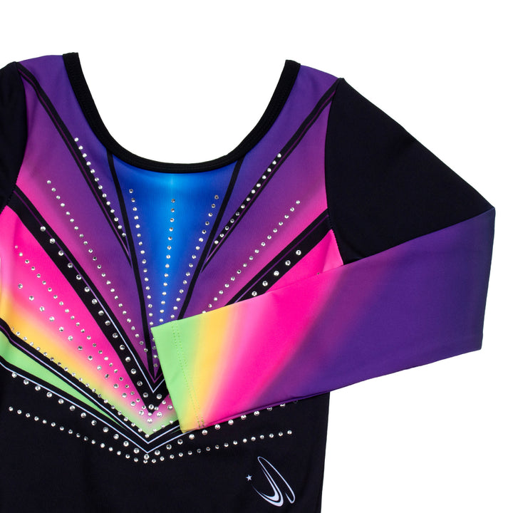 JOYSTREAM Girls Sparkle Gymnastics Leotard with Stretch Long Sleeves