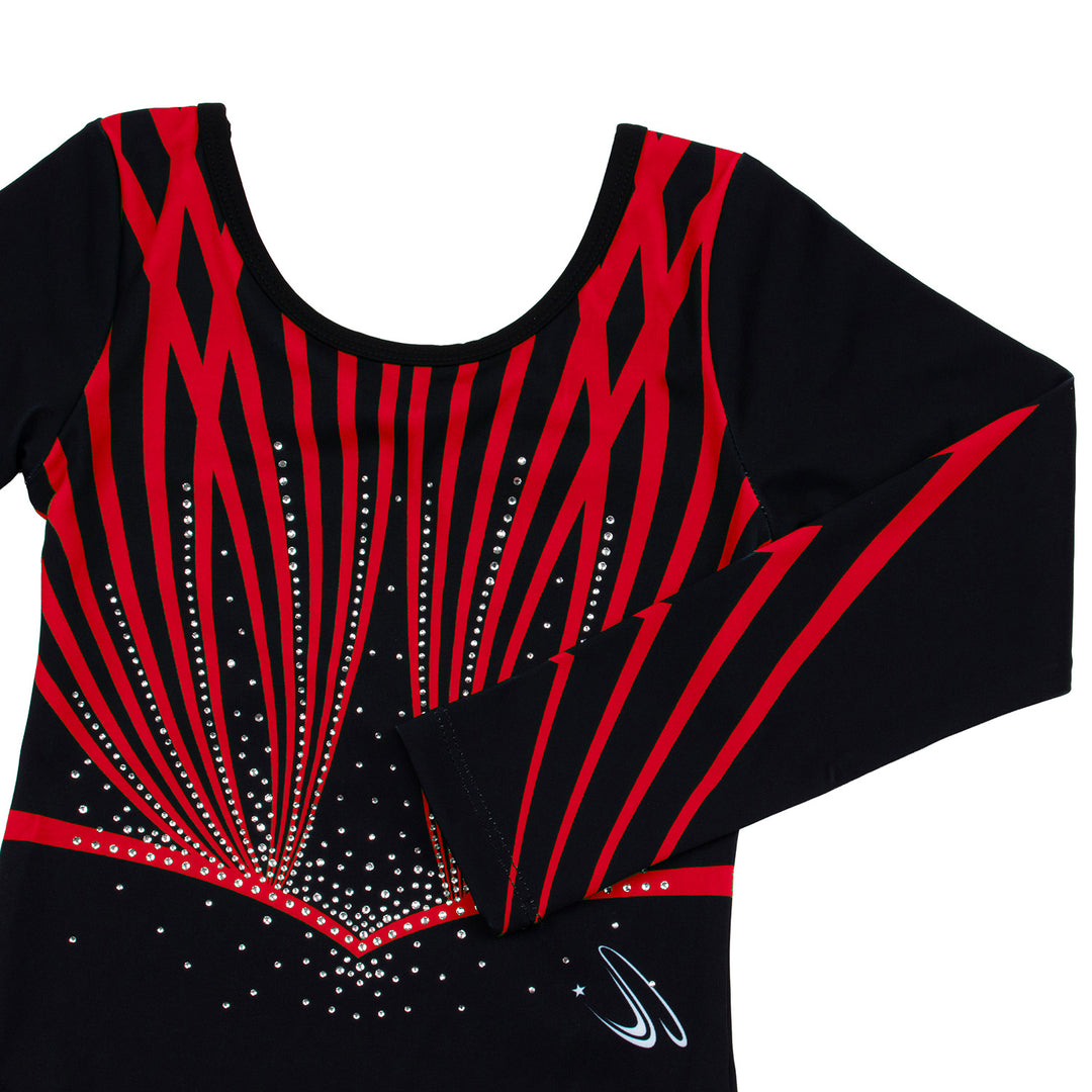 JOYSTREAM Girls Sparkle Gymnastics Leotard with Stretch Long Sleeves