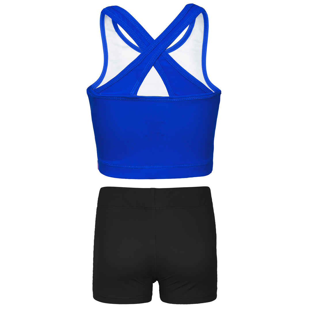 Gymnastics Leotards for Girls with shorts Tumbling Dance Cross Back Unitards Activewear