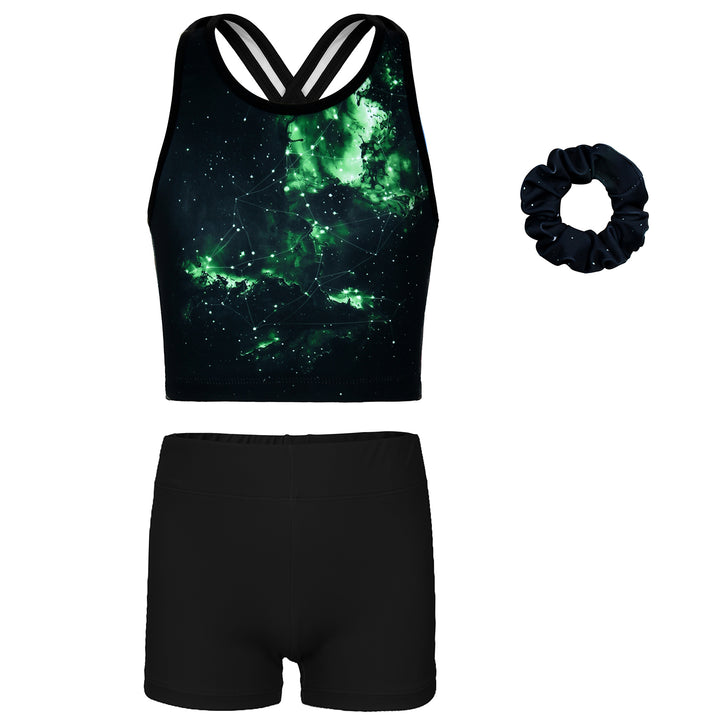 Gymnastics Leotards for Girls with shorts Tumbling Dance Cross Back Unitards Activewear (Copy)