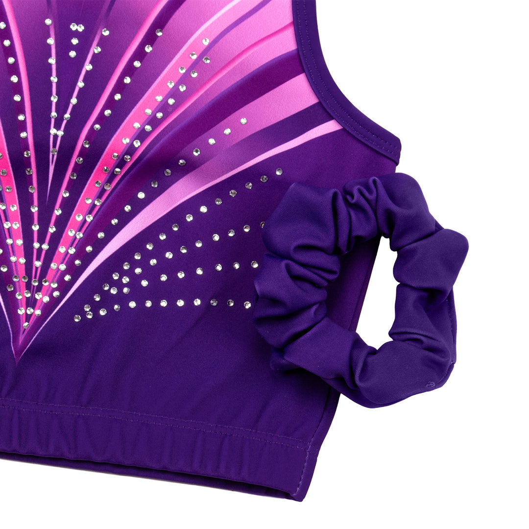 Gymnastics Leotards for Girls with shorts Tumbling Dance Cross Back Unitards Activewear
