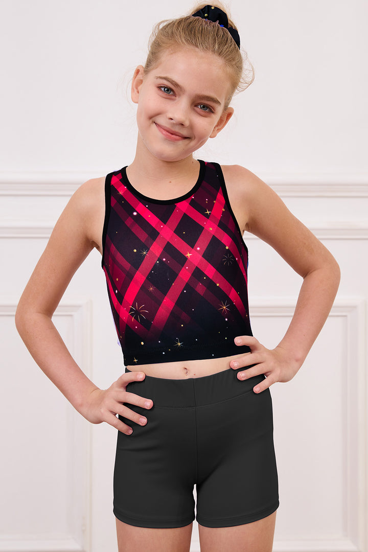 Gymnastics Leotards for Girls with shorts Tumbling Dance Cross Back Unitards Activewear