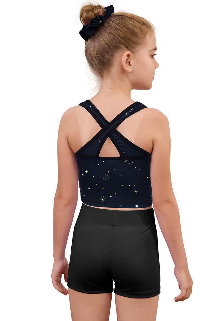 Gymnastics Leotards for Girls with shorts Tumbling Dance Cross Back Unitards Activewear