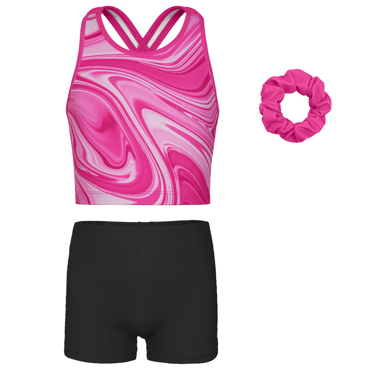 Girls Gymnastics Unitard - Cross Back Leotard
