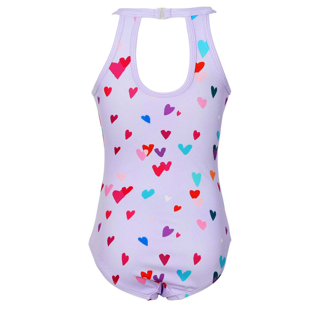 Heart Print Leotard Kids