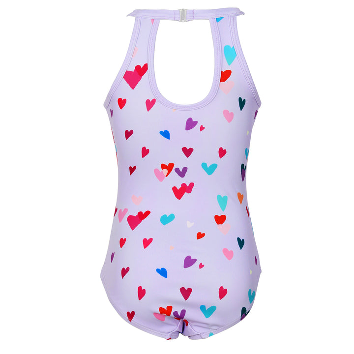 Heart Print Leotard Kids
