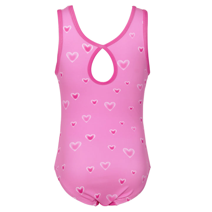 Pink Hearts Gymnastics Leotards for Girls Matching 18 inch doll’s Training Bodysuits