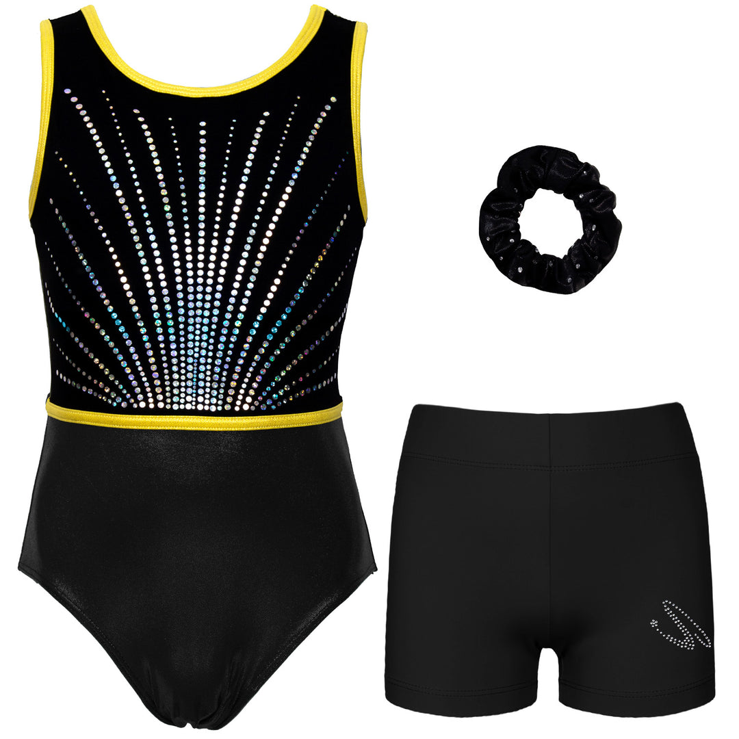 JOYSTREAM Elite Sparkle Gymnastics Leotard Set for Girls