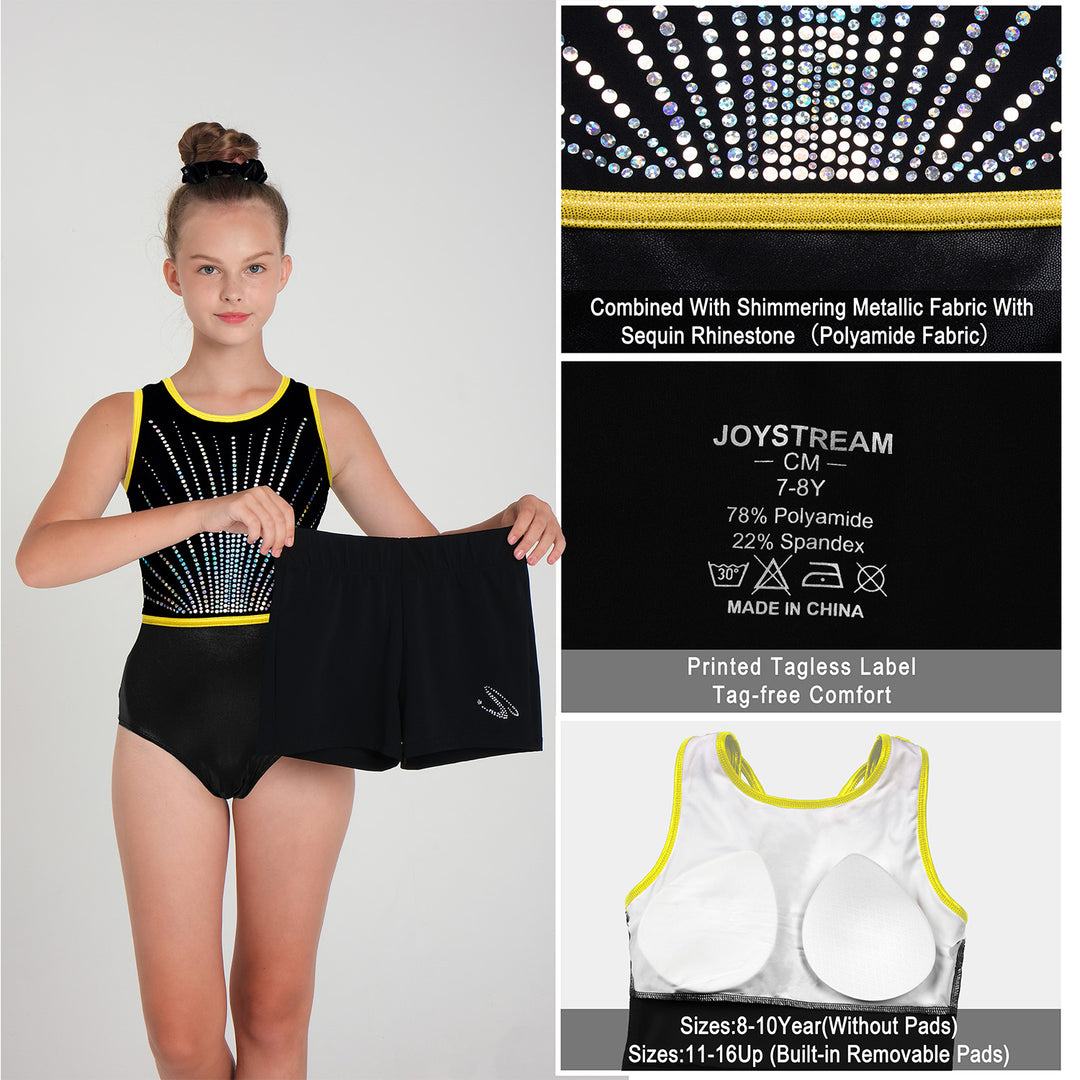 JOYSTREAM Elite Sparkle Gymnastics Leotard Set for Girls