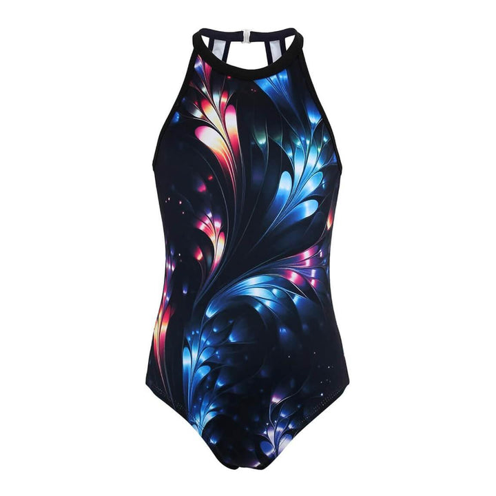 Shiny Flower Gymnastics Leotards Outfit Set