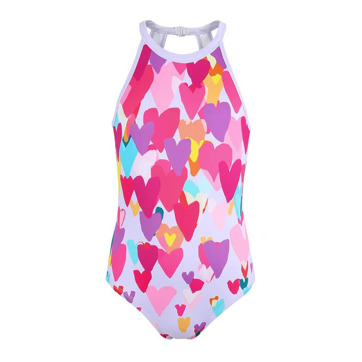 Multi-Color Hearts Leotard
