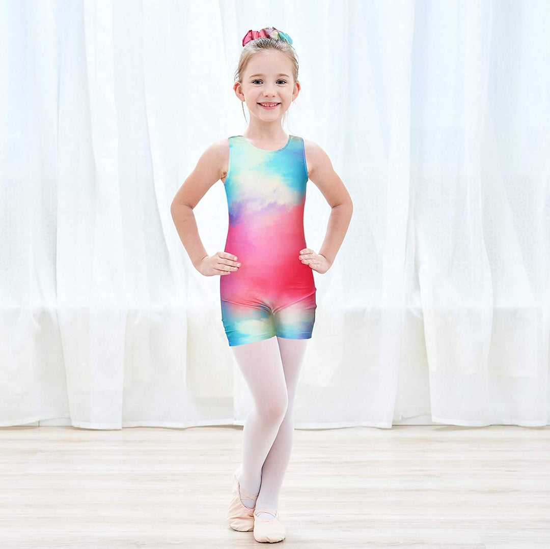 Tie Dye Gymnastics Tumbling Products Unitard Leotard Biketard for Girl - Model