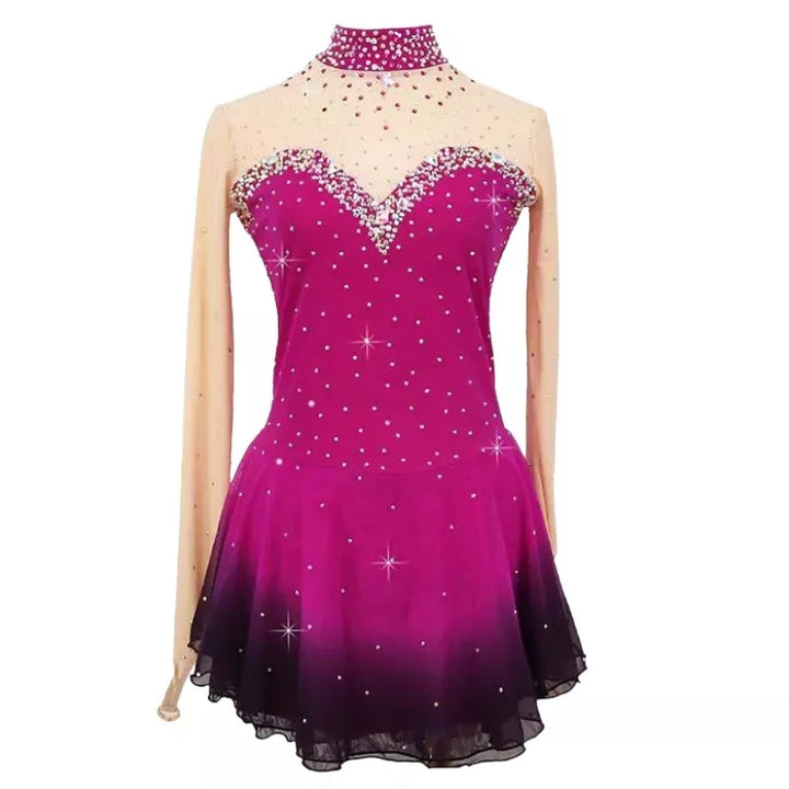 Stunning Pink Figure Skating Dress