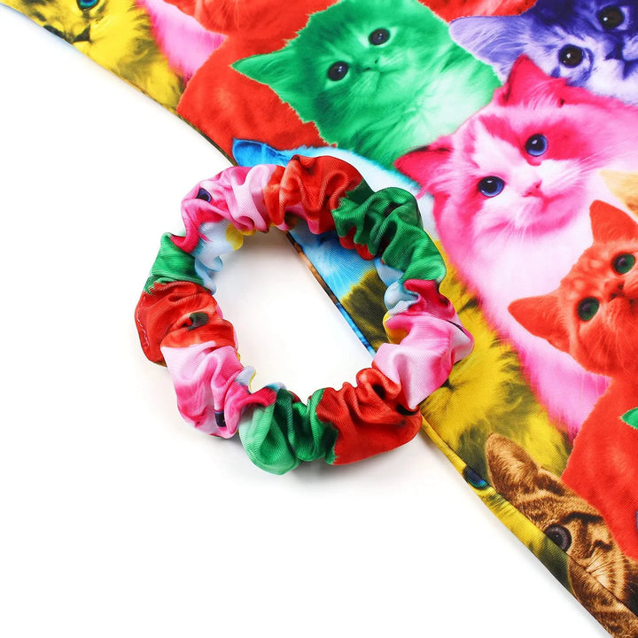 Cat Unitard Kitty Costume for Gymnastics Tumbling Outfit Toddler Girl-Scrunchie