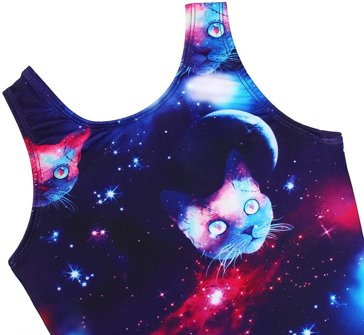 Space Cat Gymnastics Unitard Biketard