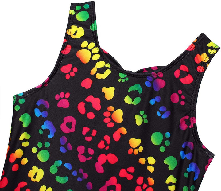 Dog Paw Gymnastics Unitard Biketard