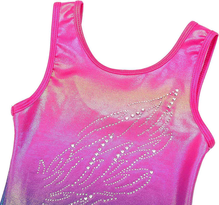 Sparkle Ombre Flying Wings Gymnastics Outfit Set