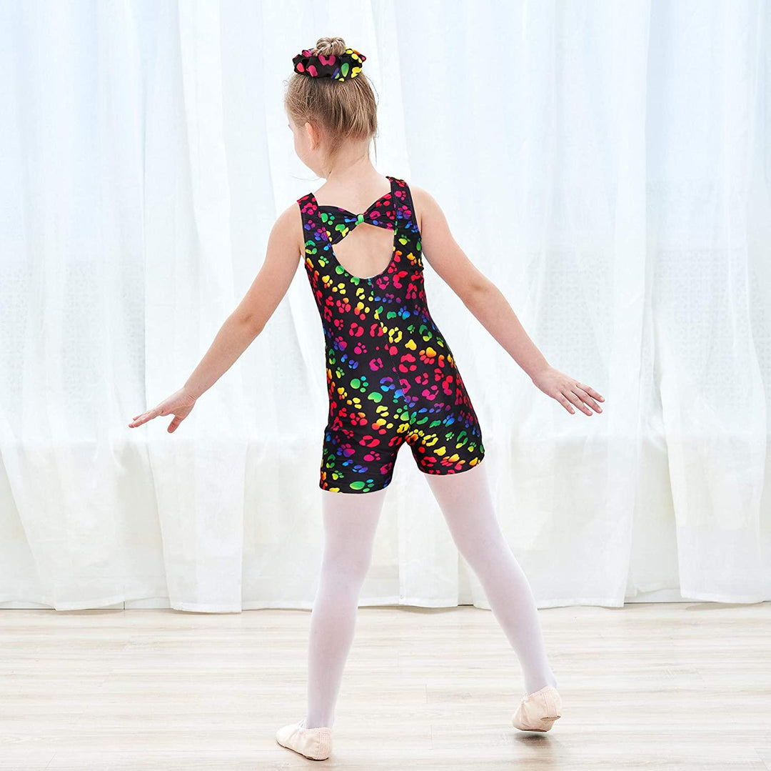 Dog Paw Gymnastics Unitard Biketard