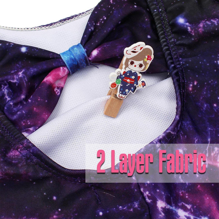 Galaxy Space Gymnastics Leotard, Unitard, Biketard Fabrics for Toddler Kids Girl | JOYSTREAM
