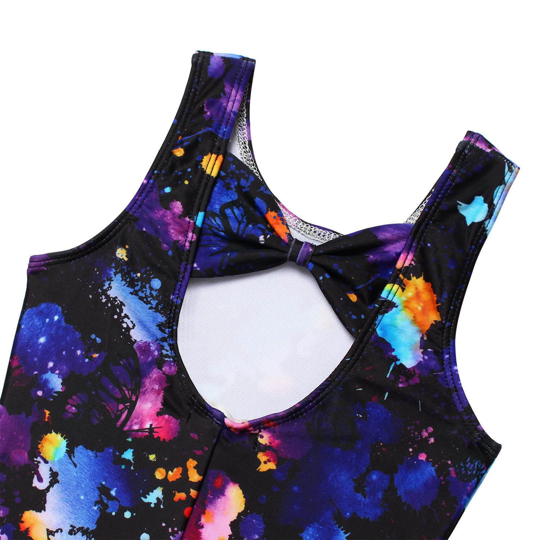 Butterfly Unitard with Shorts Gymnastics Biketards Toddler Girls-Details