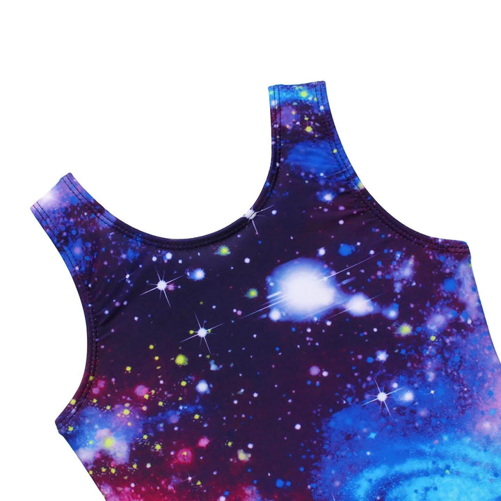 galaxy print leotard